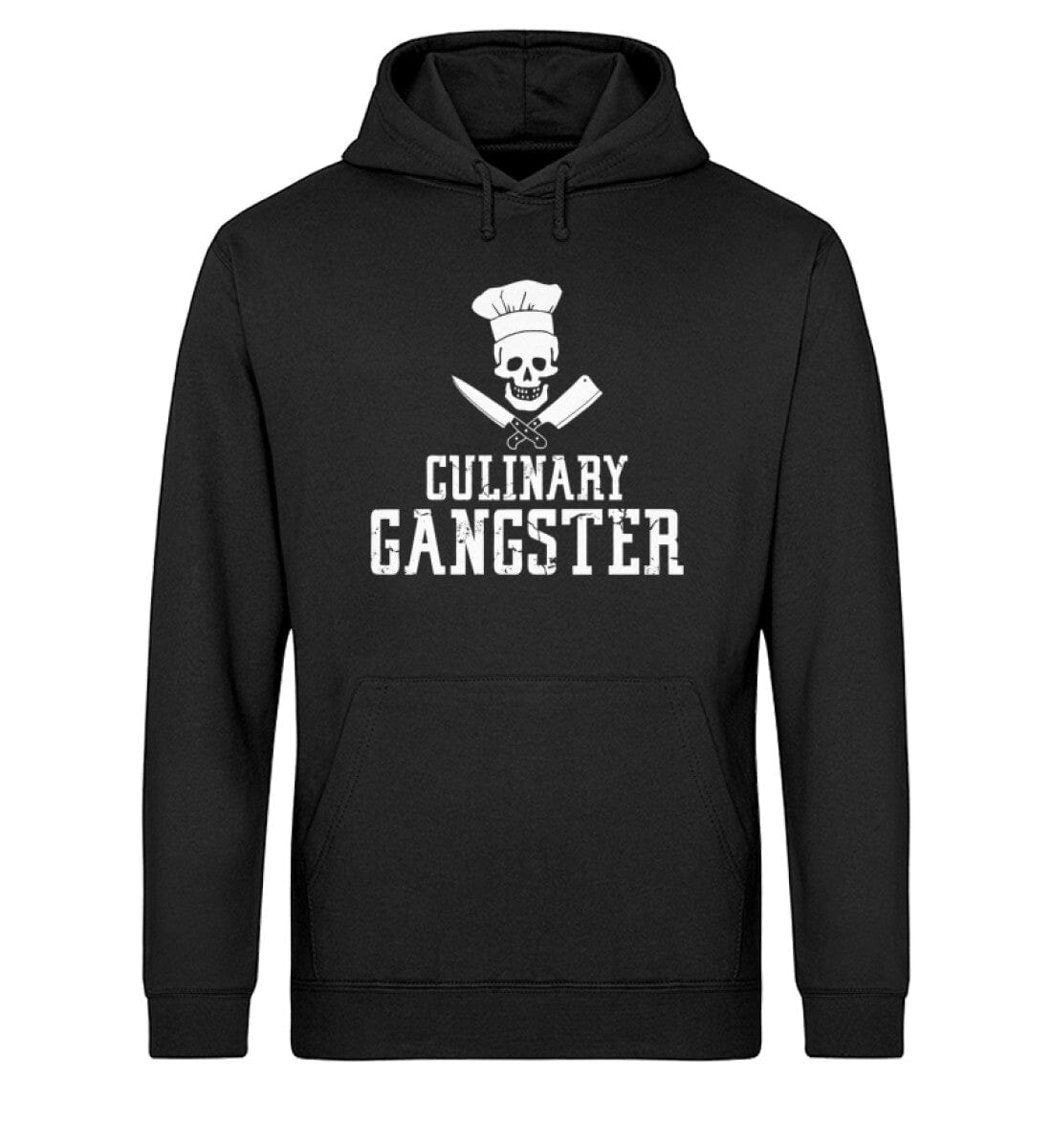 Kulinarischer Gangster - Unisex Bio Hoodie Black XS
