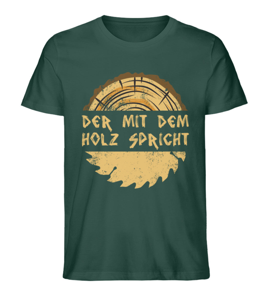 Der mit dem Holz spricht T-Shirt Männer Farbe grün - Waldkumpel
