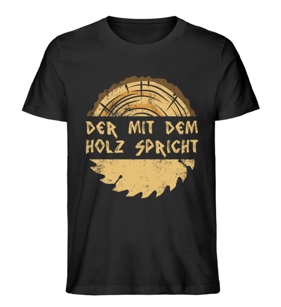 Der mit dem Holz spricht T-Shirt Männer Farbe schwarz - Waldkumpel