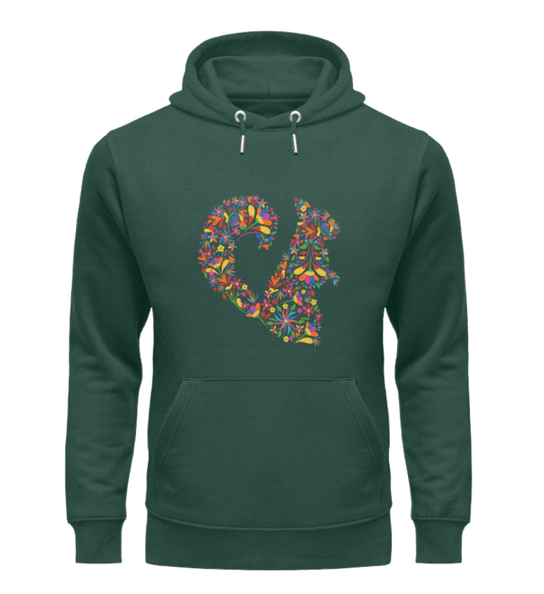 Buntes Eichhörnchen - Unisex Premium Bio Hoodie Glazed Green S