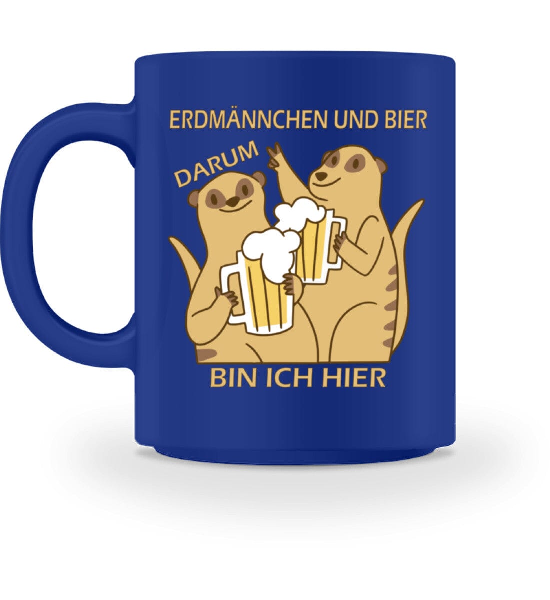 Erdmännchen und Bier - Tasse Royal M