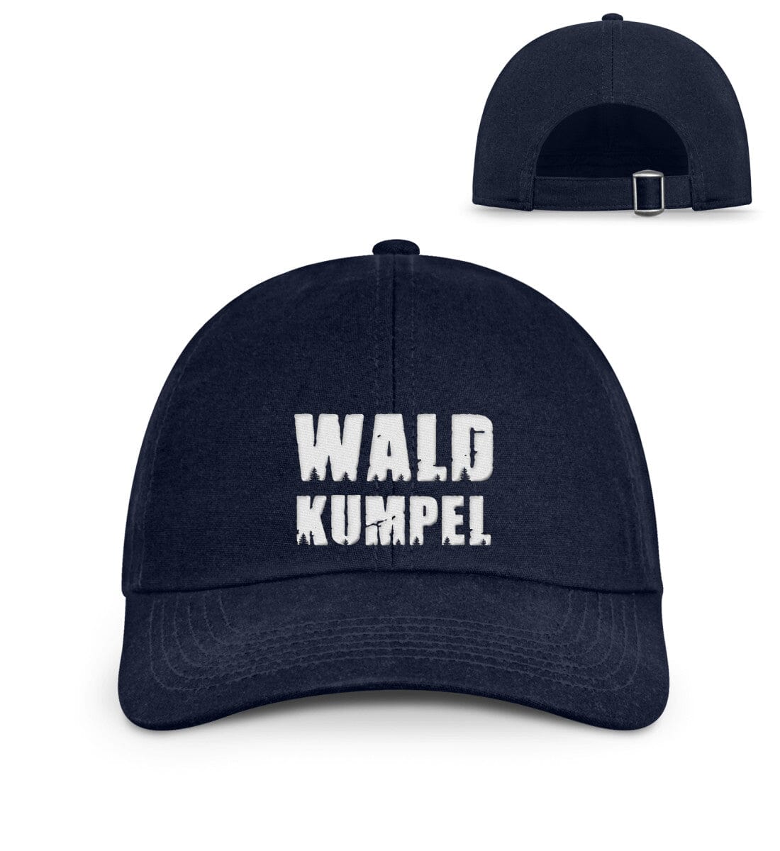 Wald Kumpel - Organic Baseball Kappe mit Stick Oxford Navy Einheitsgröße