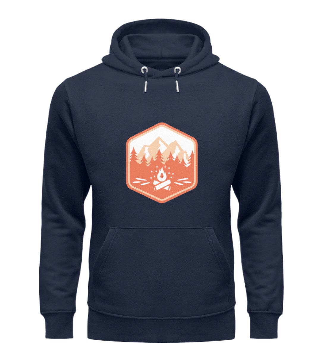 Feuer in der Natur - Unisex Premium Bio Hoodie French Navy XS