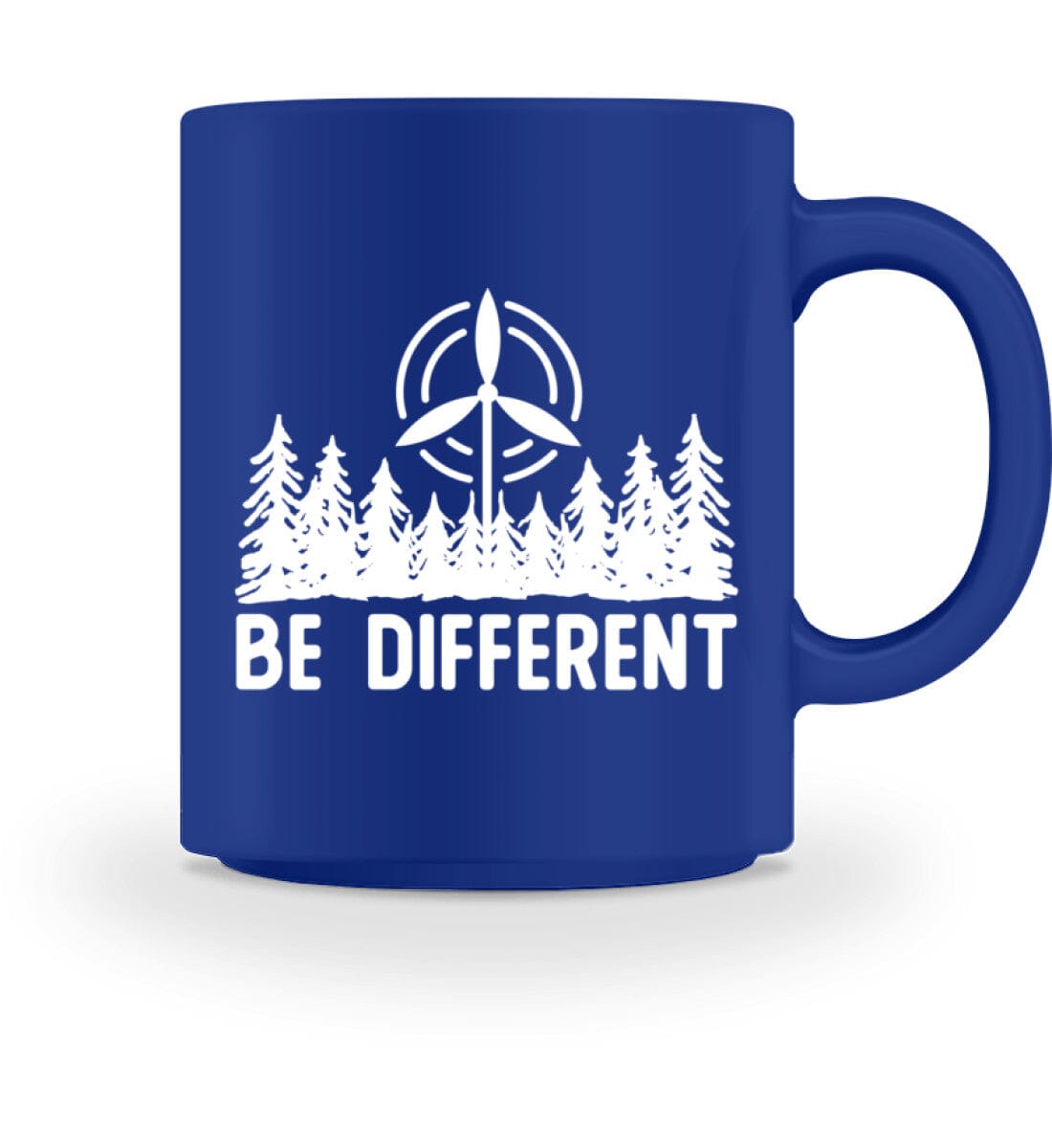 Be Different Windrad unter Bäumen - Tasse