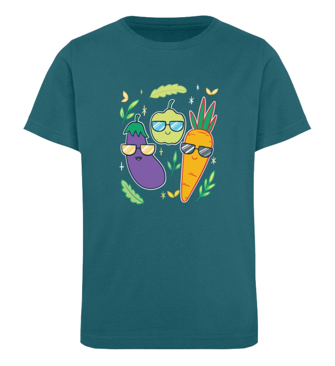 Cooles Gemüse - Kinder Bio Shirt Ocean Depth 12/14 (152/164)