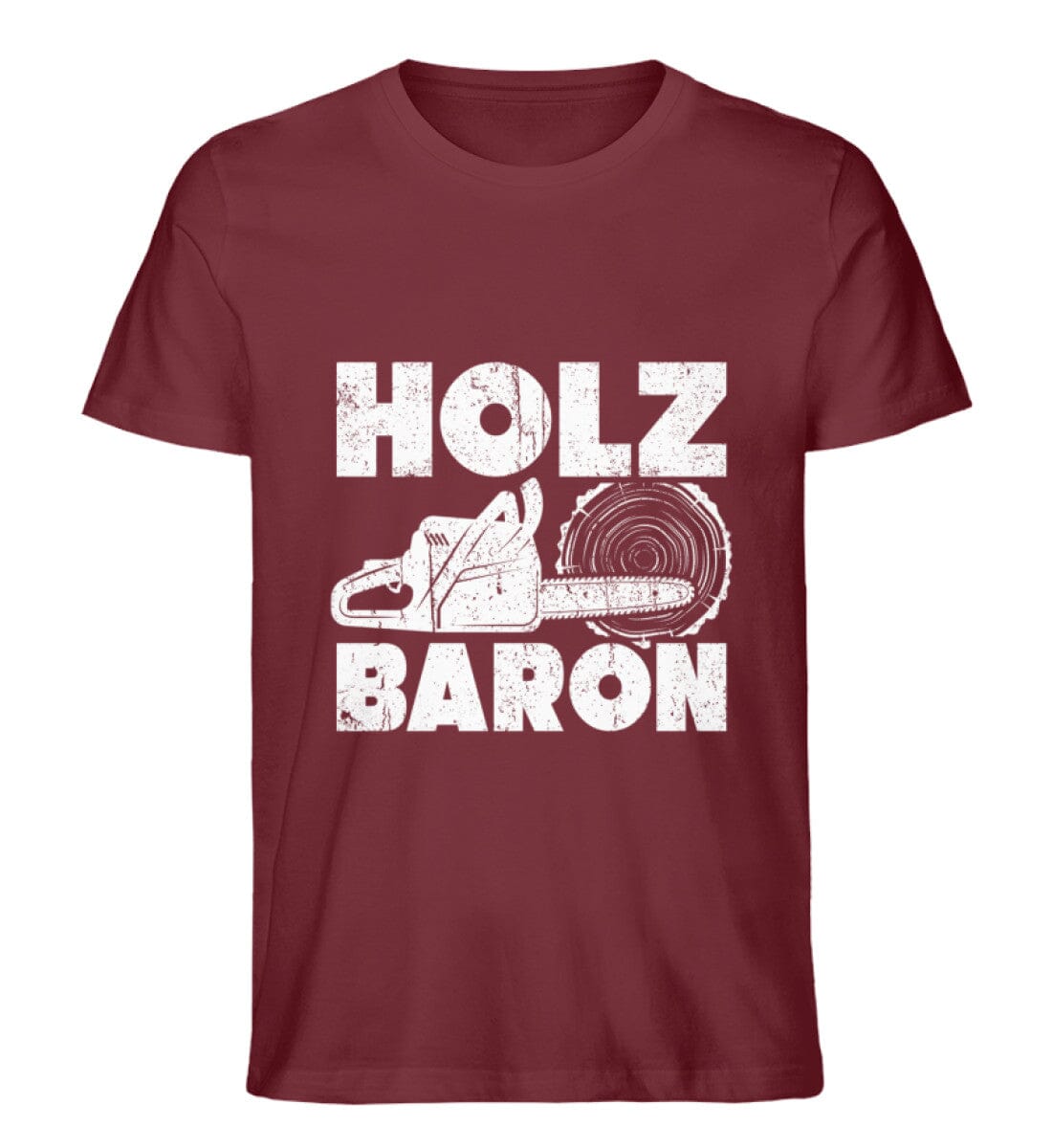 Ein Holz Baron - Unisex Premium Bio Shirt Burgundy S