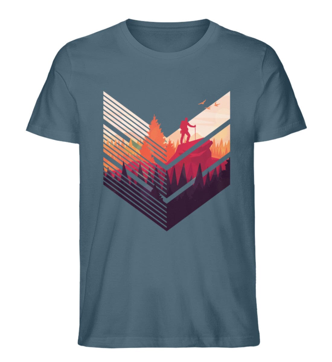 In der Wildnis wandern - Unisex Premium Bio Shirt Stargazer S