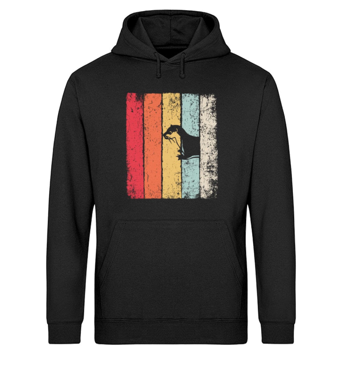 Tiere verstecken sich im Wald Otter - Unisex Bio Hoodie Black XS