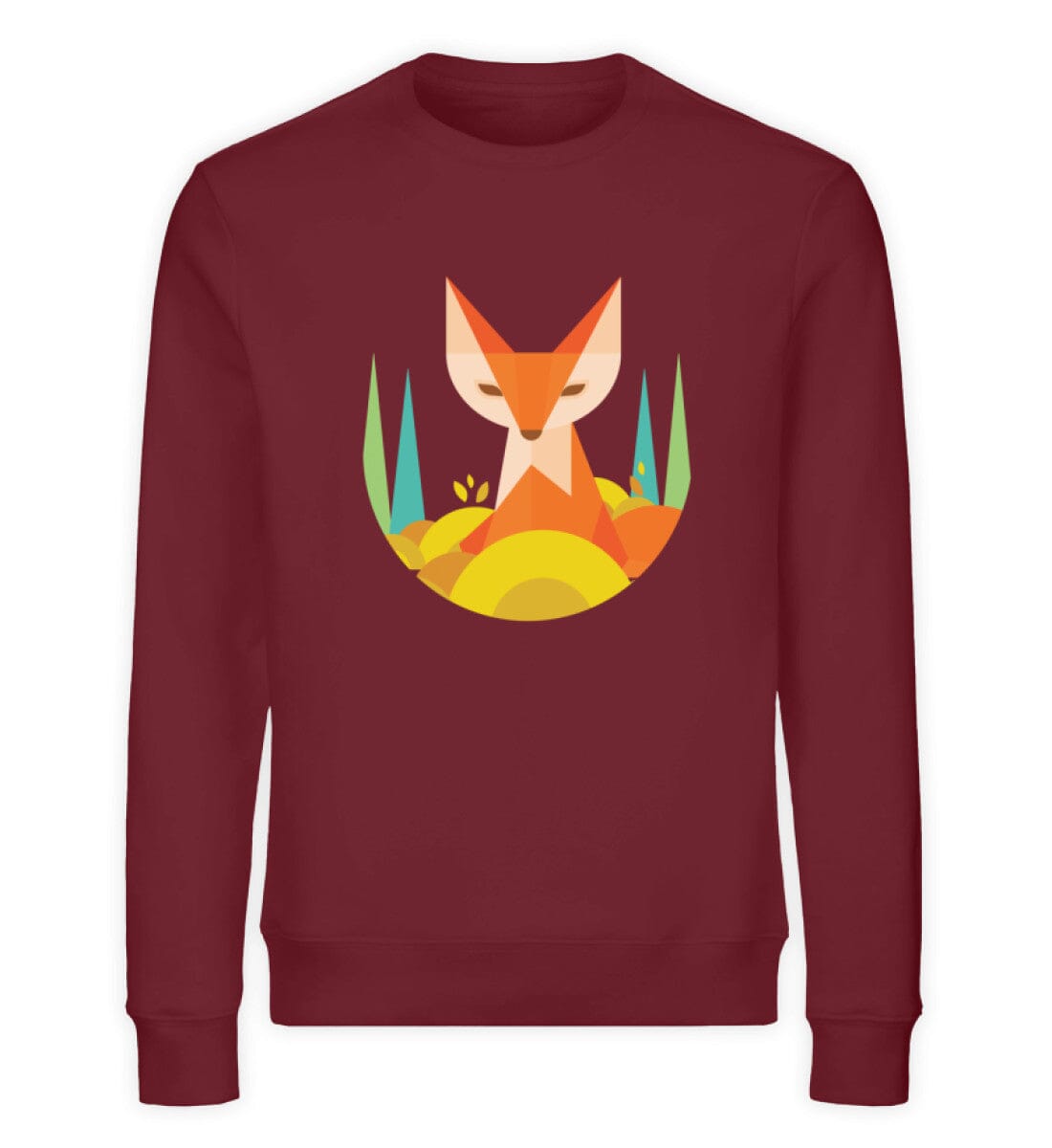 Der kleine Fuchs - Unisex Bio Sweatshirt Burgundy S