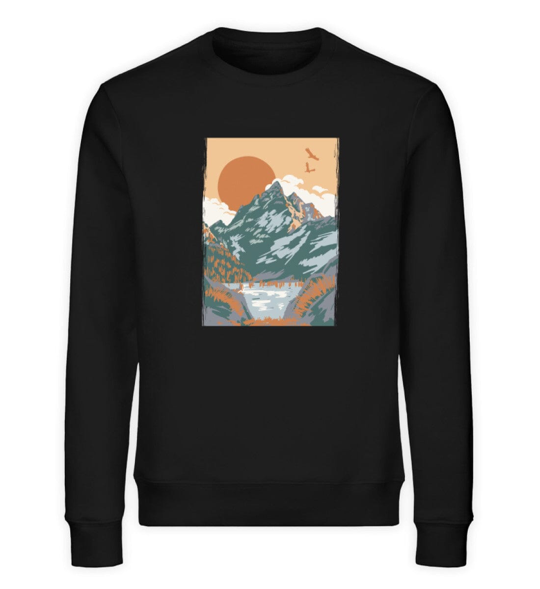 Die Natur erleben - Unisex Bio Sweatshirt Black XS