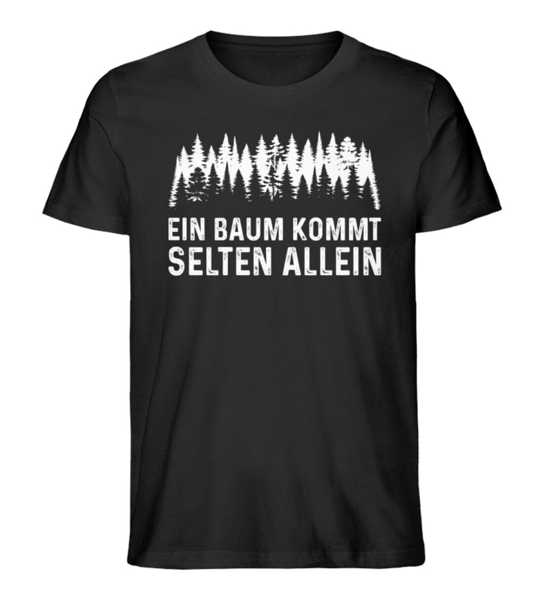 Baum kommt selten allein - Unisex Premium Bio Shirt Black XS