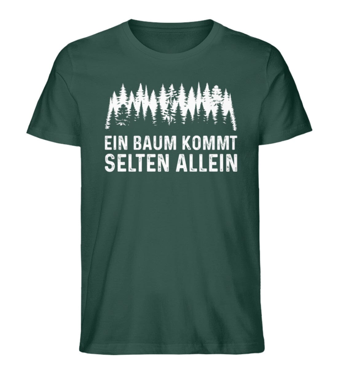 Baum kommt selten allein - Unisex Premium Bio Shirt Glazed Green S