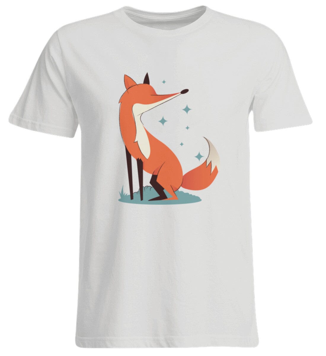 Fuchs unterwegs - Übergrößenshirt Ash (Heather) 3XL