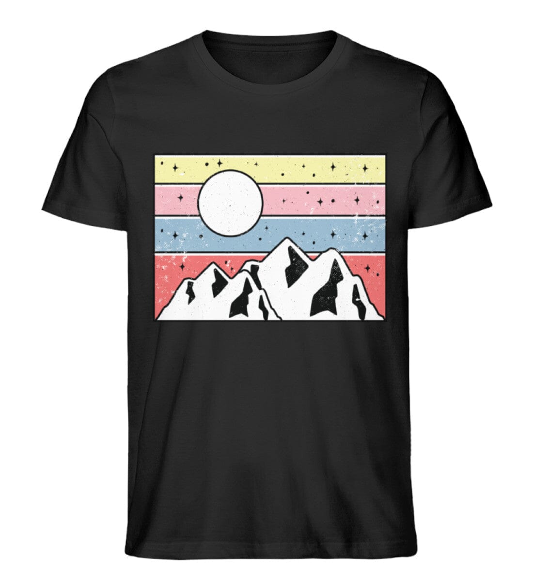 Die Berge und der Mond - Unisex Premium Bio Shirt Black S