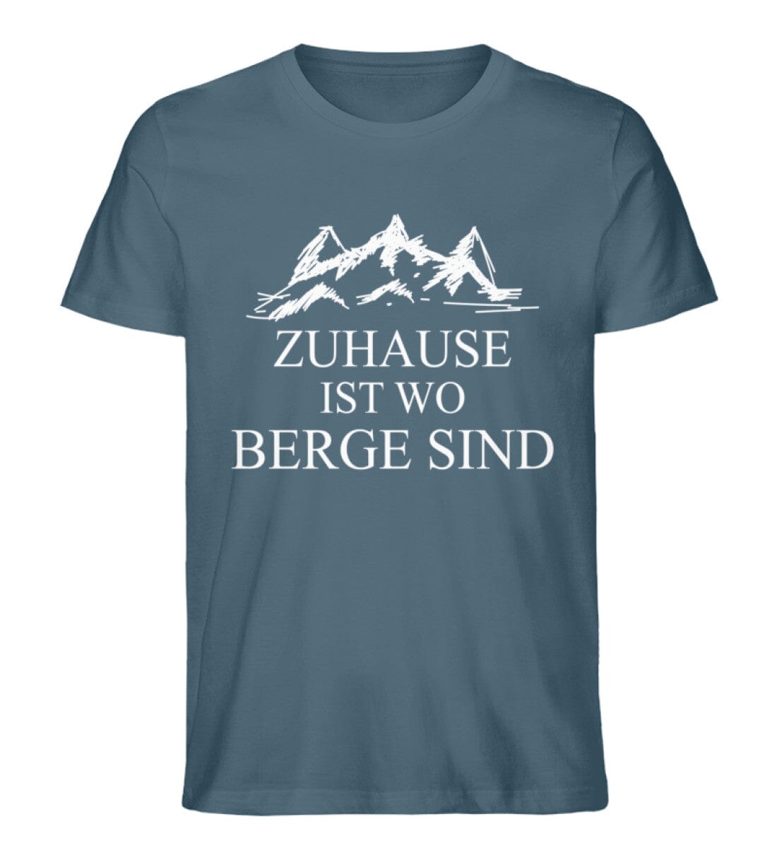 Zuhause ist wo Berge sind - Unisex Premium Bio Shirt Stargazer S