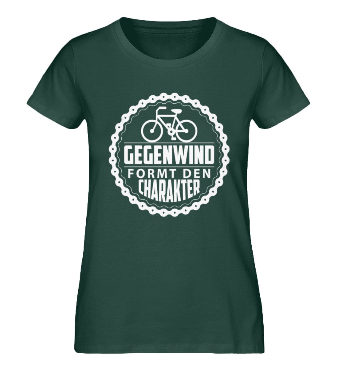 Gegenwind formt den Charakter - Damen Premium Bio Shirt Glazed Green S
