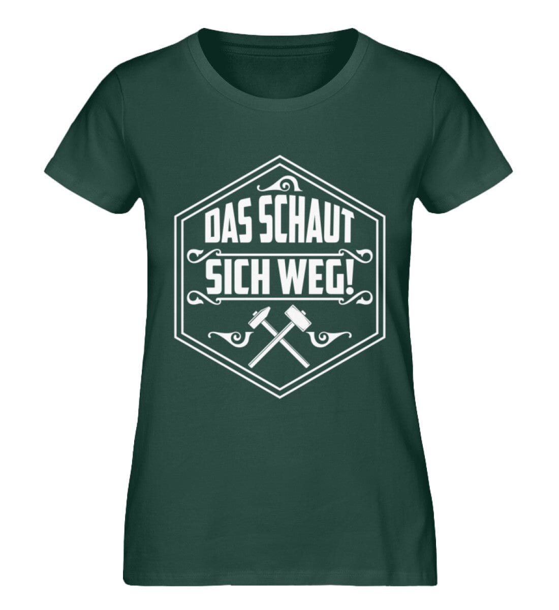 Das schaut sich weg Handwerker - Damen Premium Bio Shirt Glazed Green S