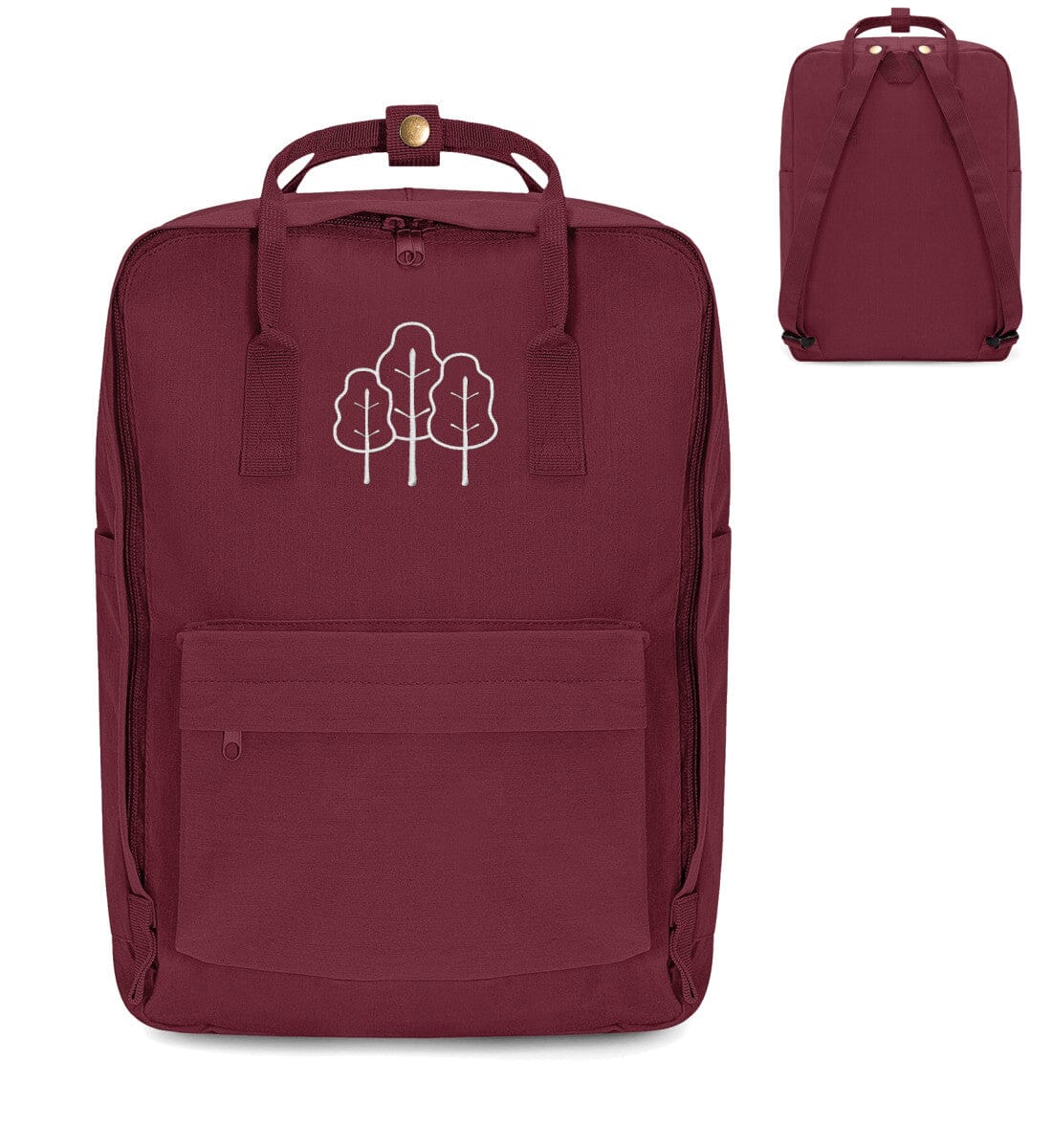Stickwald - Rucksack mit Stick Garnet Red Einheitsgröße