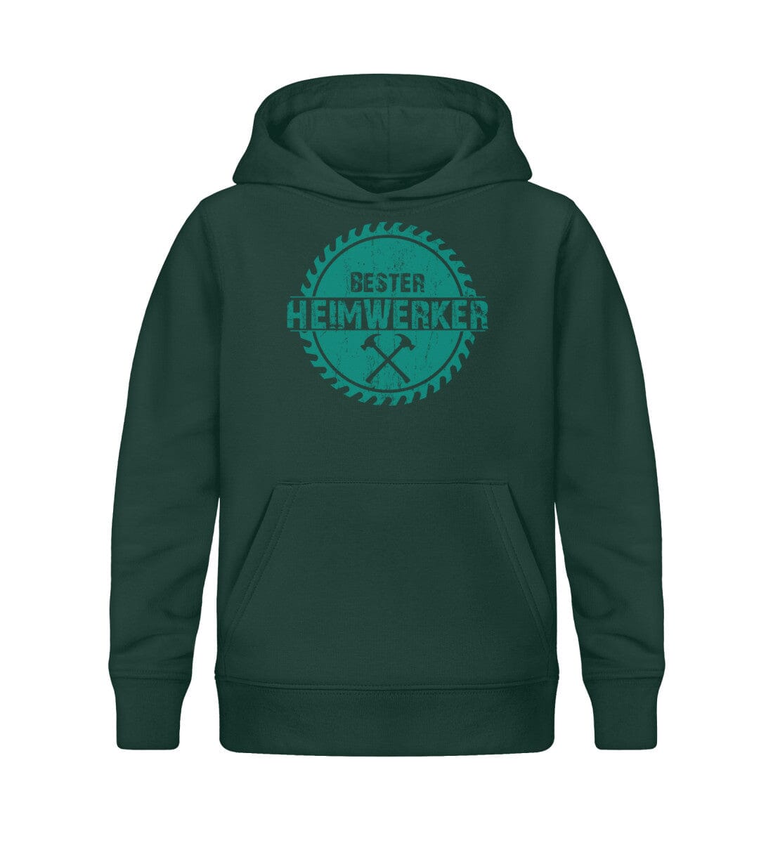 Bester Heimwerker - Kinder Bio Hoodie Glazed Green 12/14 (152/164)