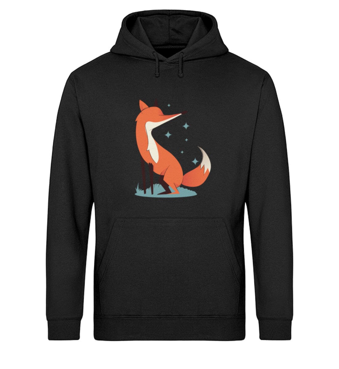 Fuchs unterwegs - Unisex Bio Hoodie Black XS