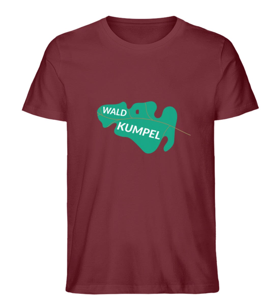 Blatt Waldkumpel - Unisex Premium Bio Shirt Burgundy S