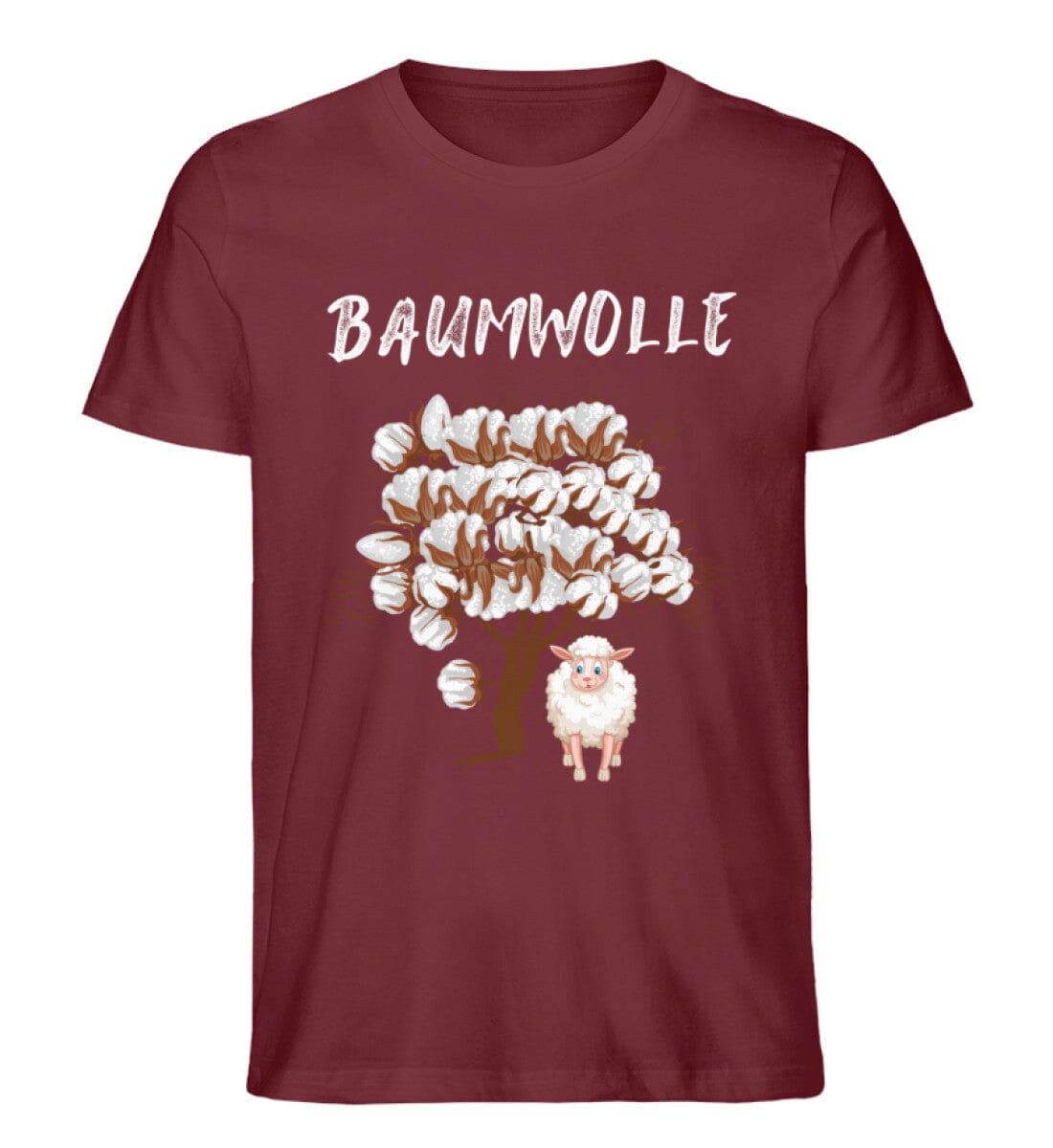 Die Baumwolle - Unisex Premium Bio Shirt Burgundy S