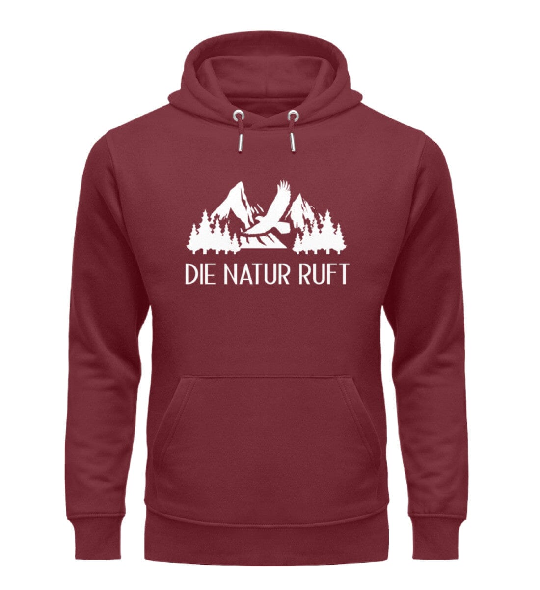 Die Natur ruft - Unisex Premium Bio Hoodie Burgundy S