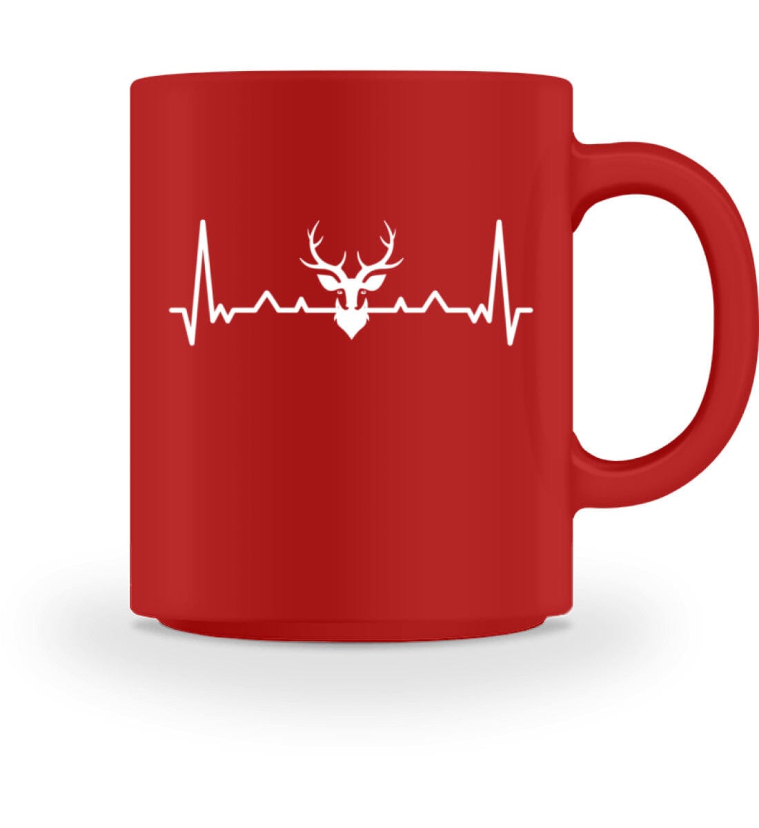 Herzschlag Hirsch - Tasse Red M
