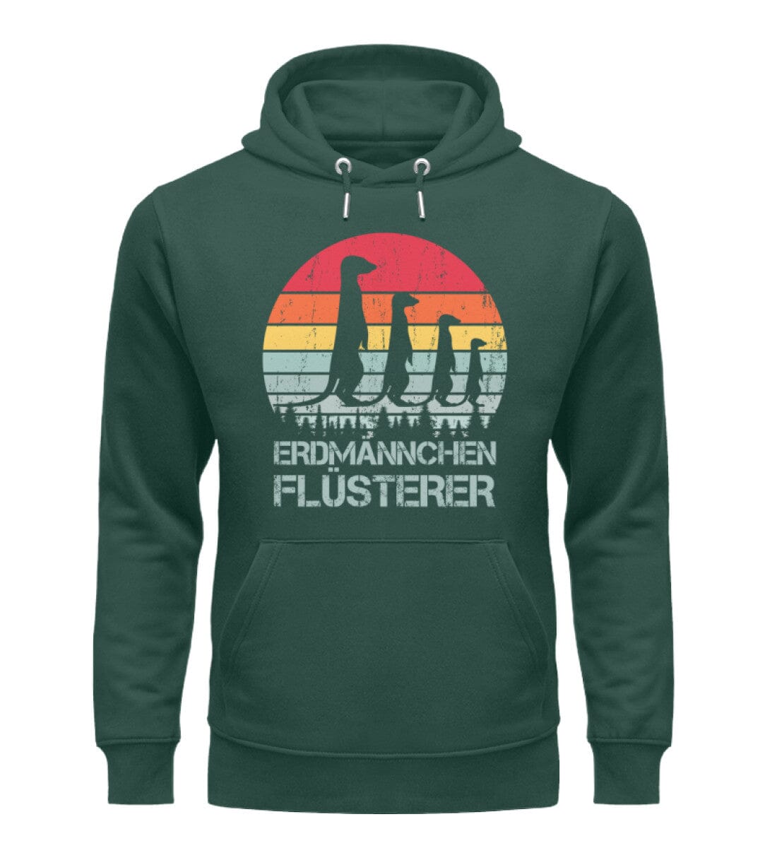 Erdmännchen Flüsterer - Unisex Premium Bio Hoodie Glazed Green S
