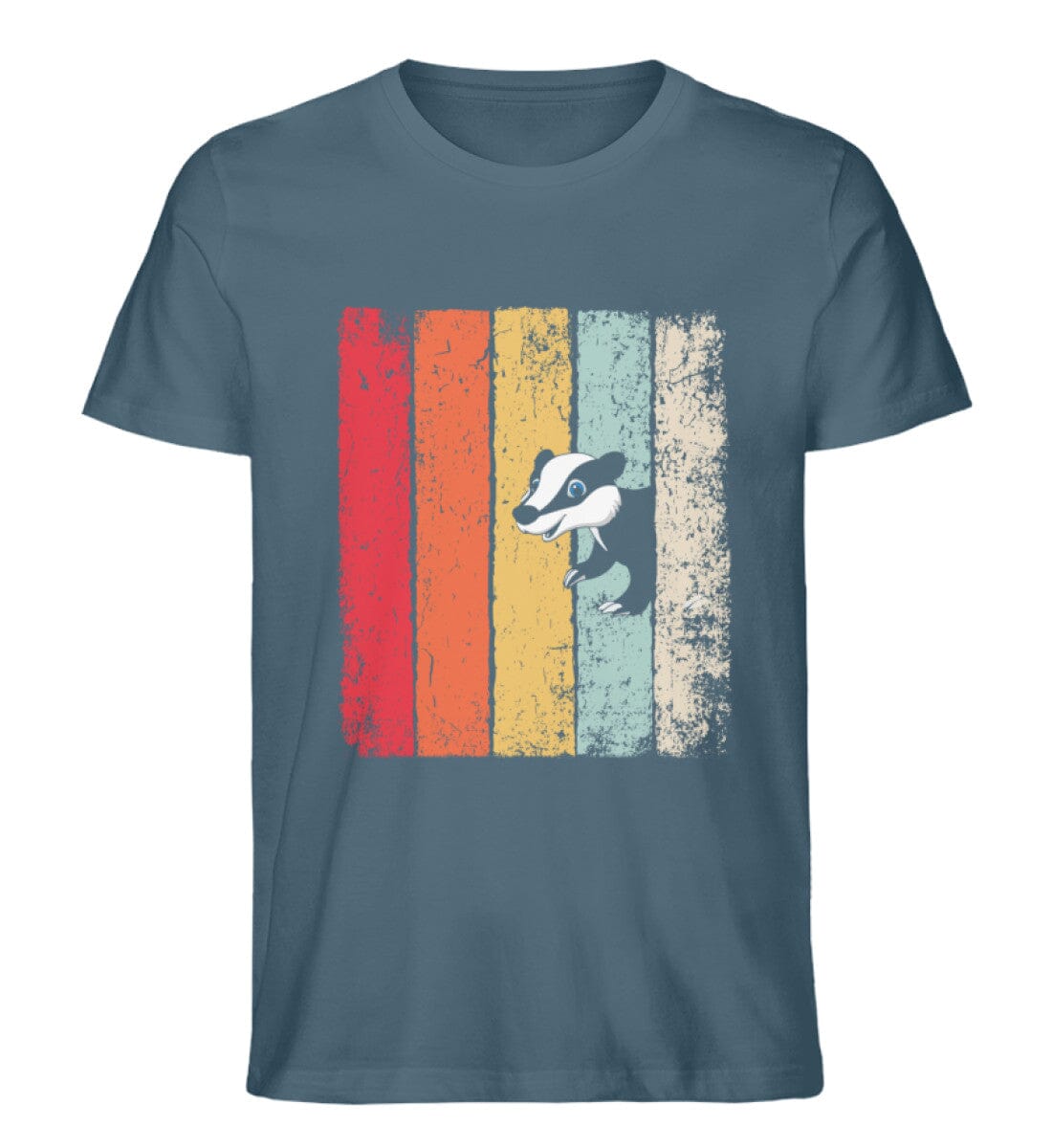 Tiere verstecken sich im Wald Dachs - Unisex Premium Bio Shirt Stargazer S