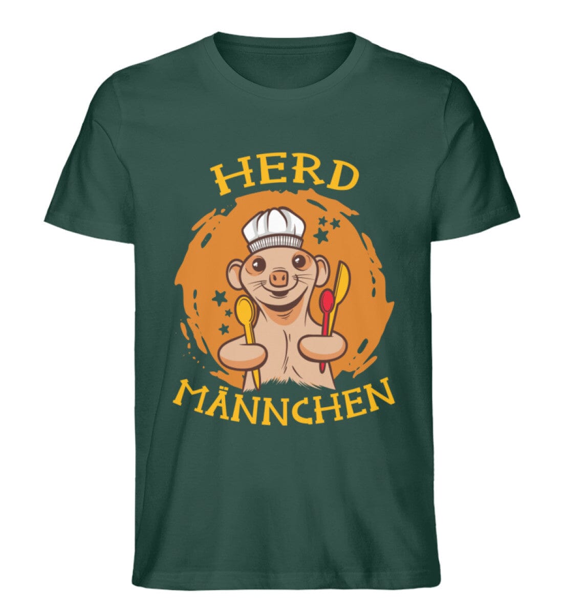 Herd Männchen - Unisex Premium Bio Shirt Glazed Green S