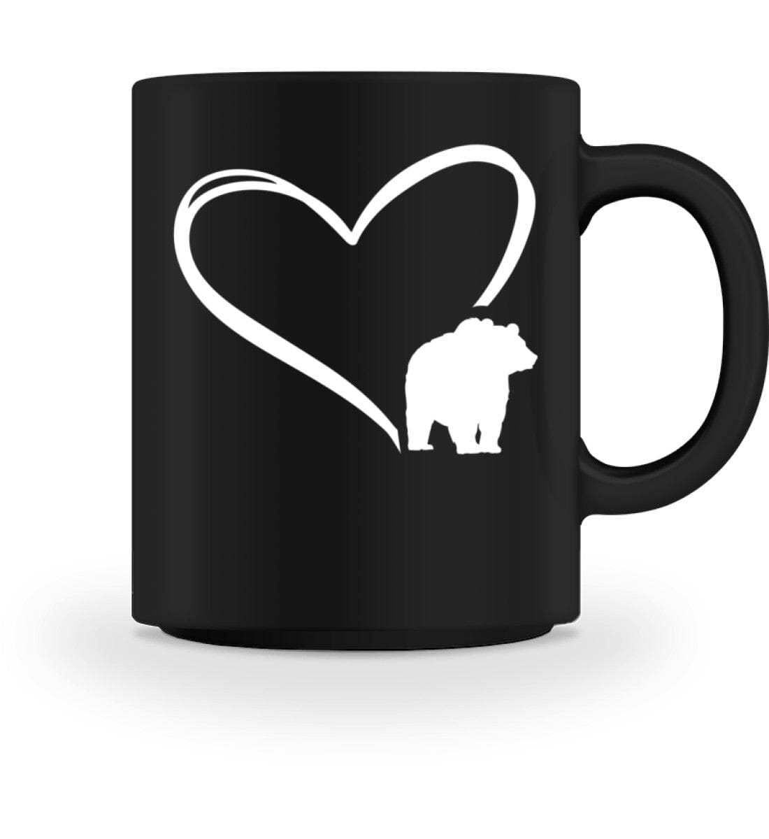Tier im Herz Bär - Tasse