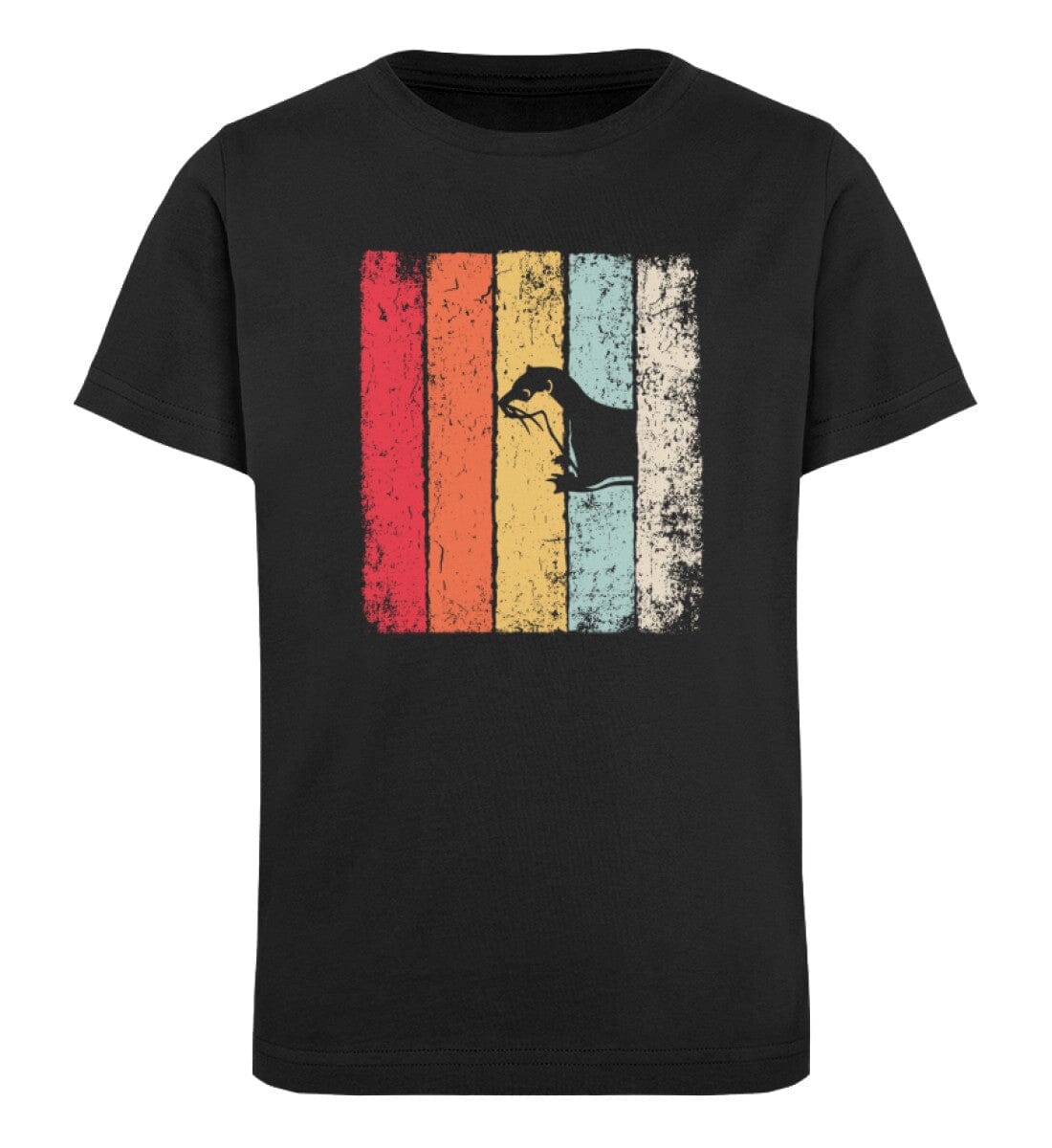 Tiere verstecken sich im Wald Otter - Kinder Bio Shirt Black 12/14 (152/164)