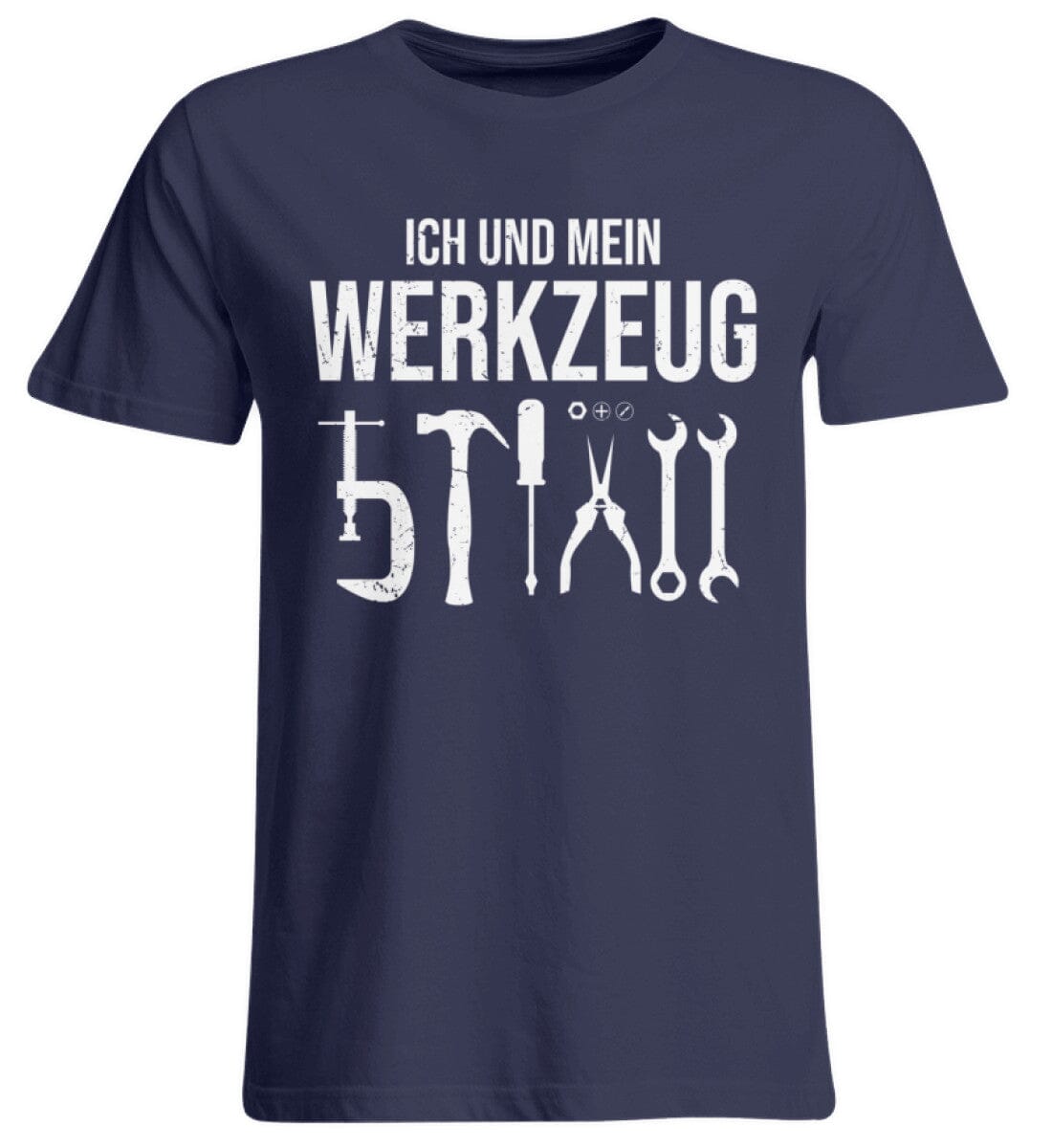 Ich und mein Werkzeug - Übergrößenshirt Navy 3XL