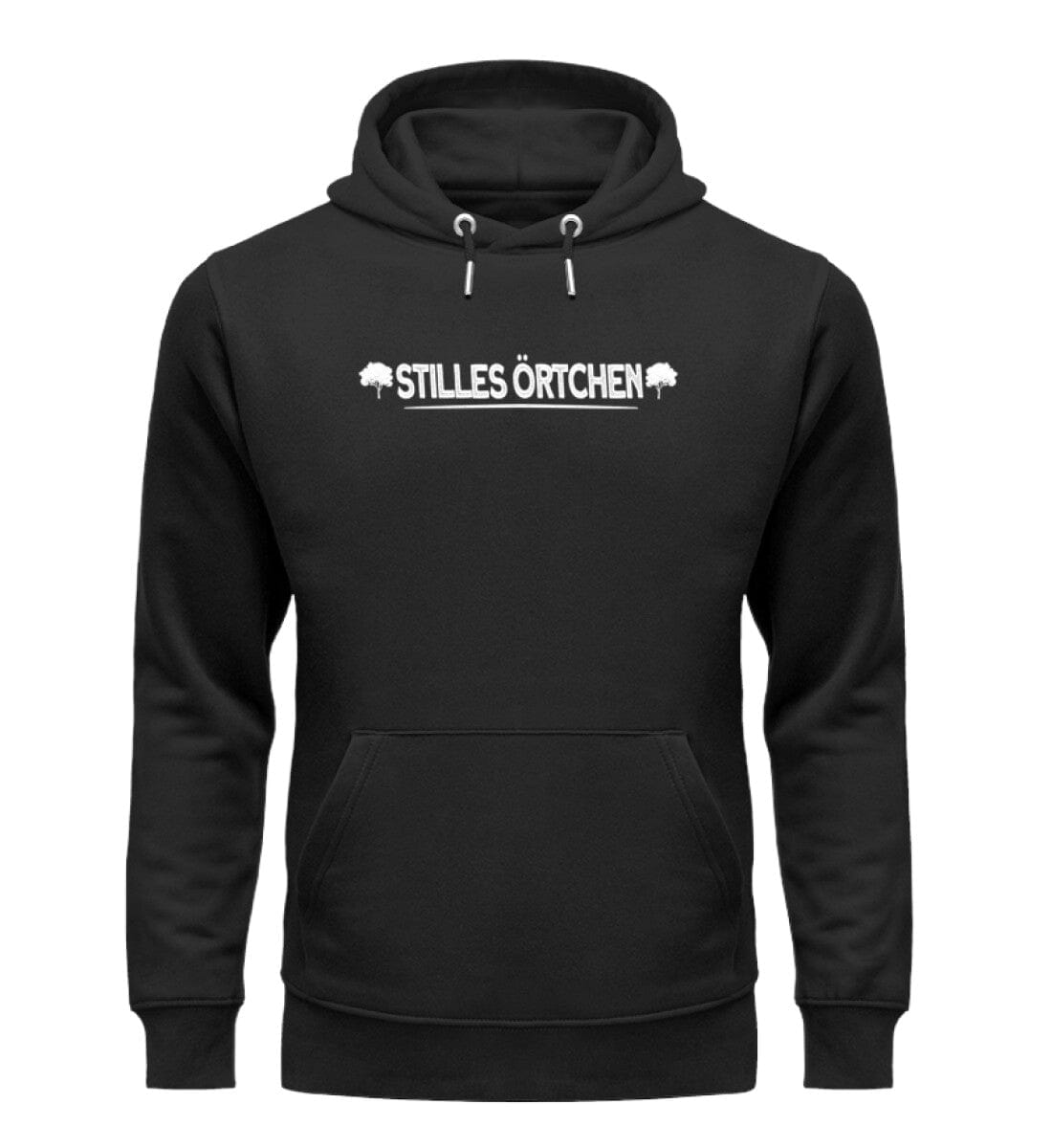 Stilles Örtchen im Wald - Unisex Premium Bio Hoodie Black XS