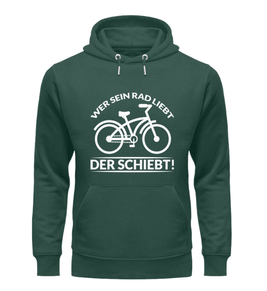 Wer sein Rad liebt der schiebt - Unisex Premium Bio Hoodie Glazed Green S
