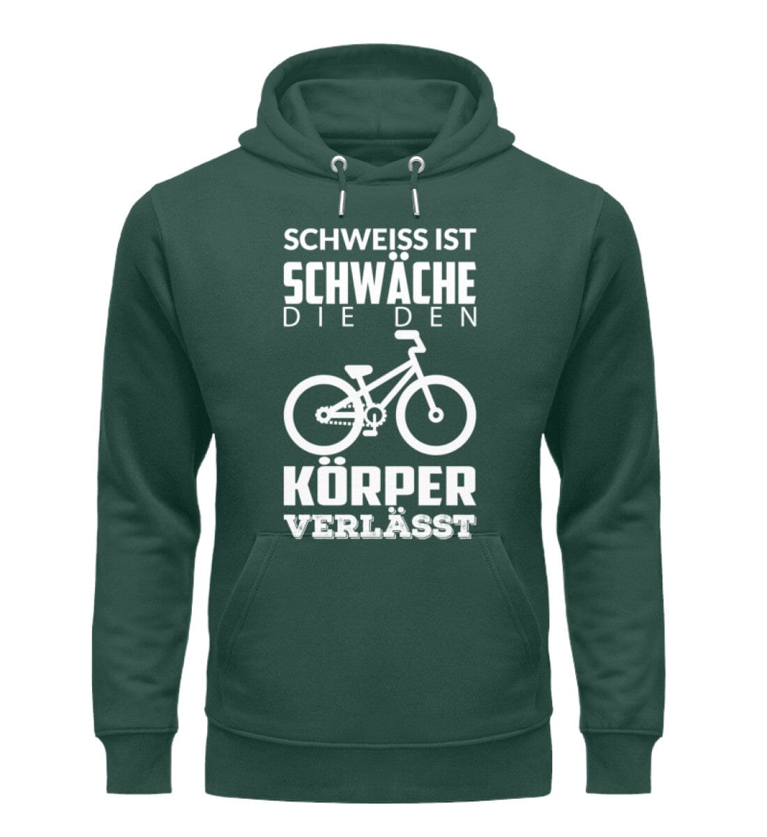 Schweiss ist Schwäche - Unisex Premium Bio Hoodie Glazed Green S