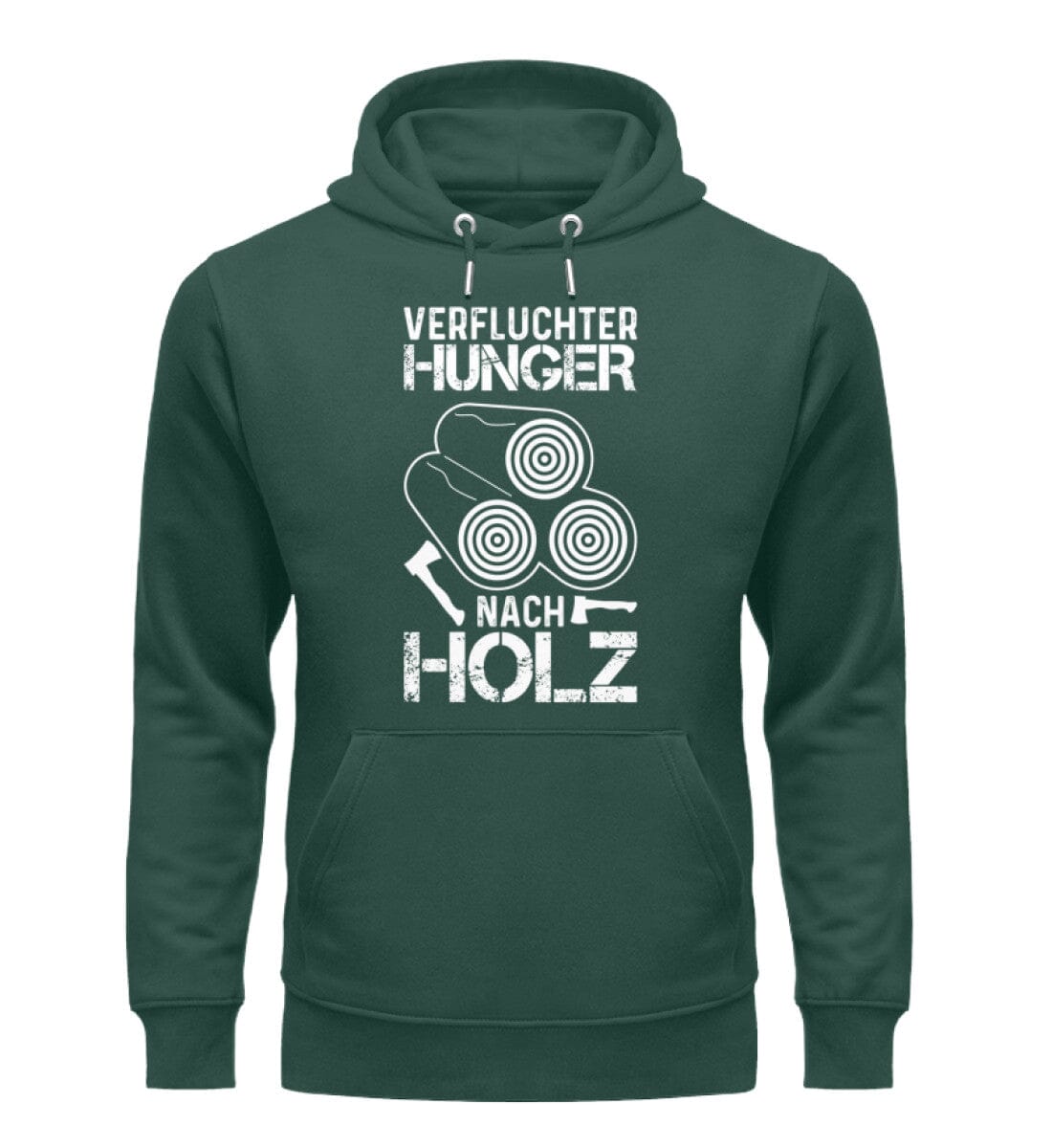 Verfluchter Hunger nach Holz - Unisex Premium Bio Hoodie Glazed Green S