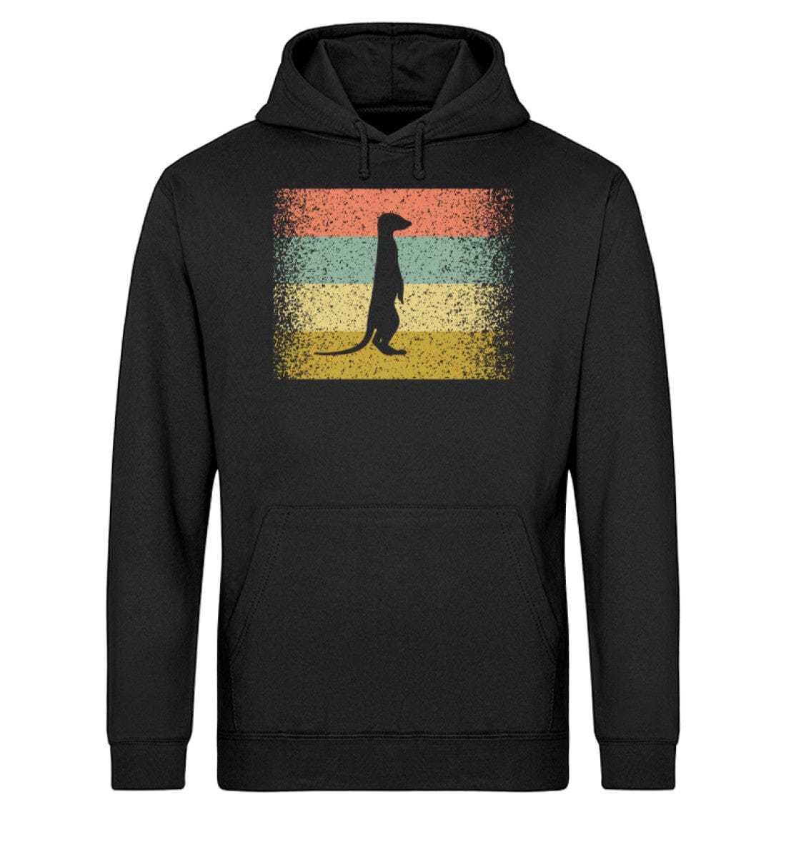 Ein Erdmännchen - Unisex Bio Hoodie Black XS