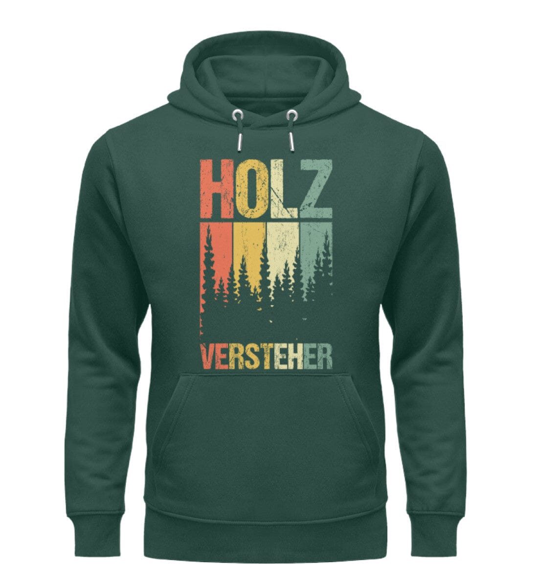 Holz verstehen - Unisex Premium Bio Hoodie Glazed Green S