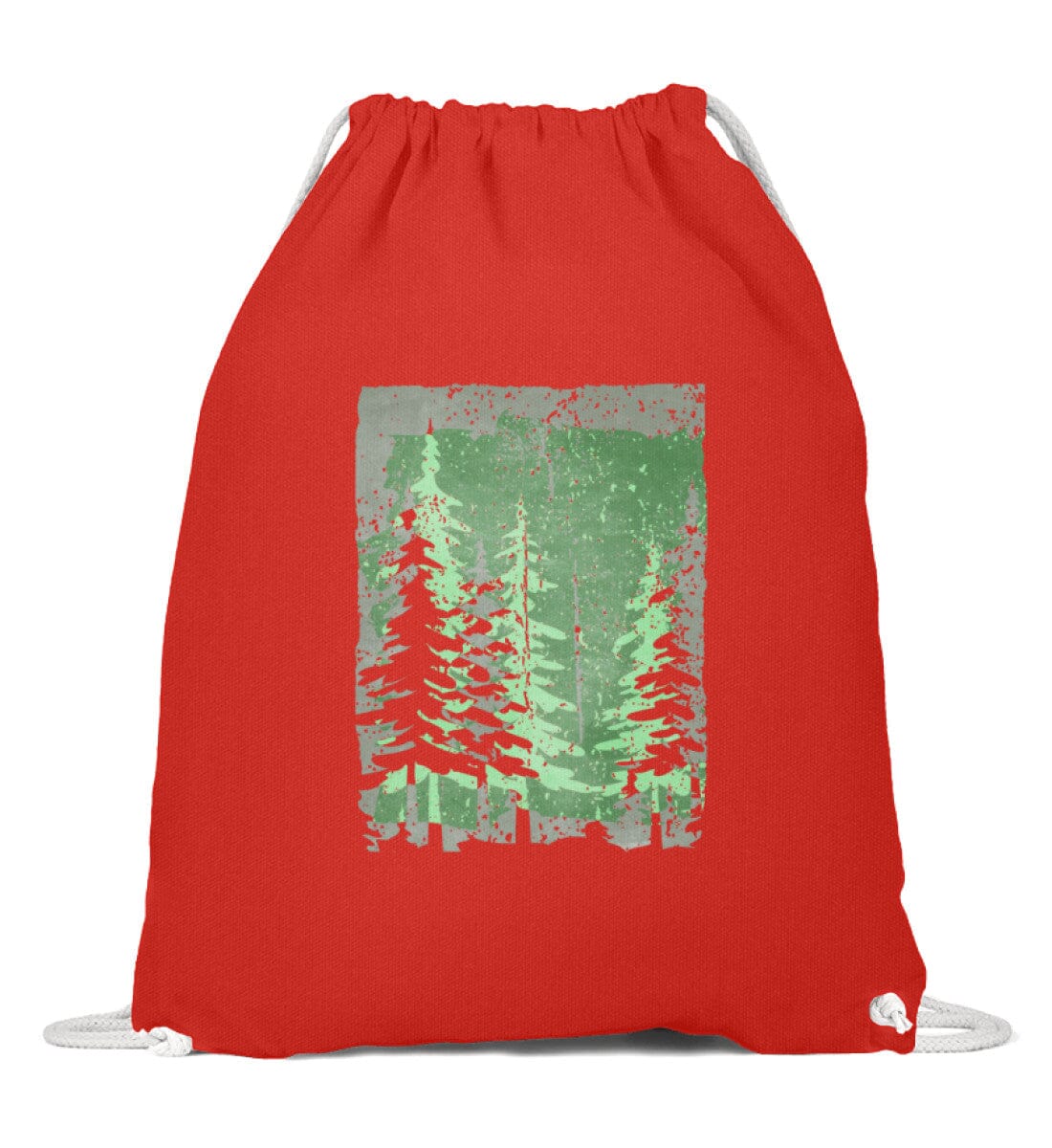 Im Wald - Baumwoll Gymsac Bright Red 37cm-46cm