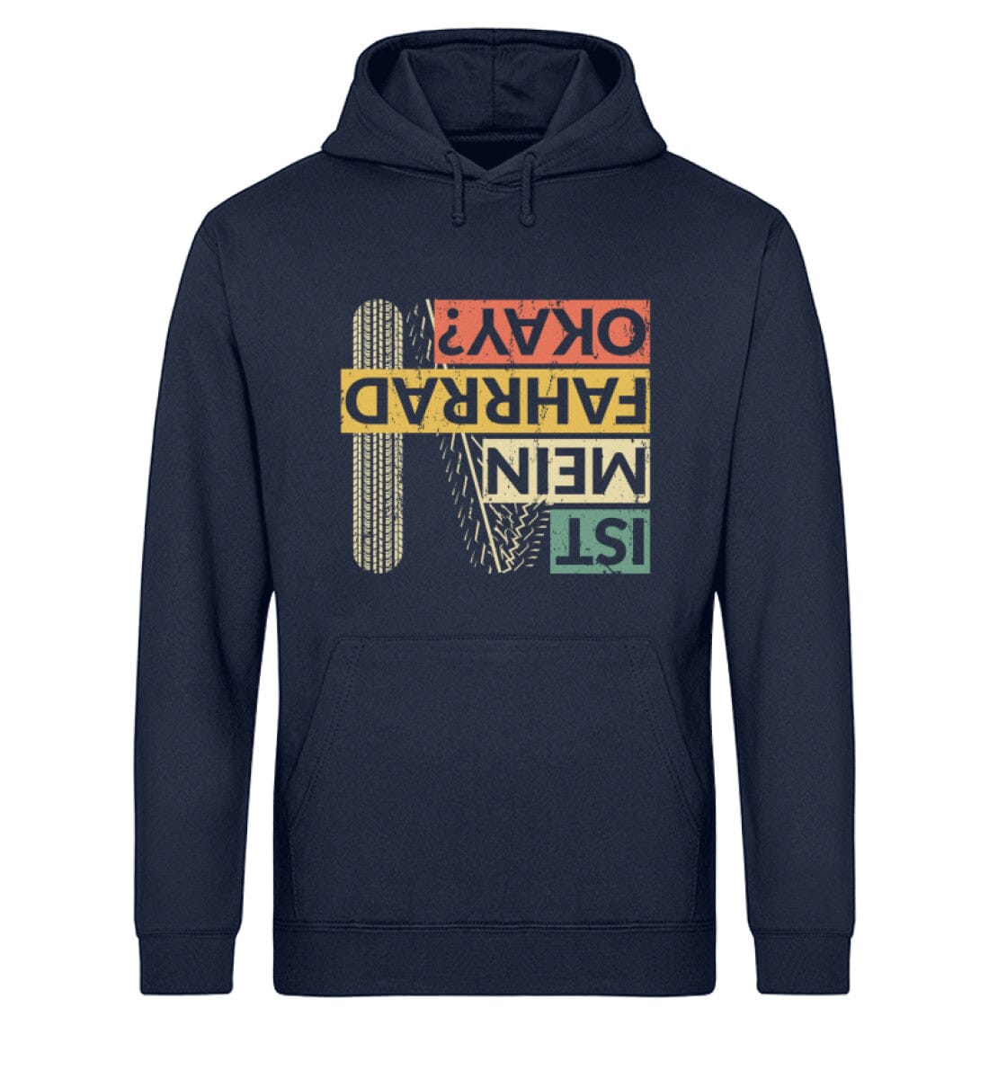 Ist mein Fahrrad okay - Unisex Bio Hoodie French Navy XS