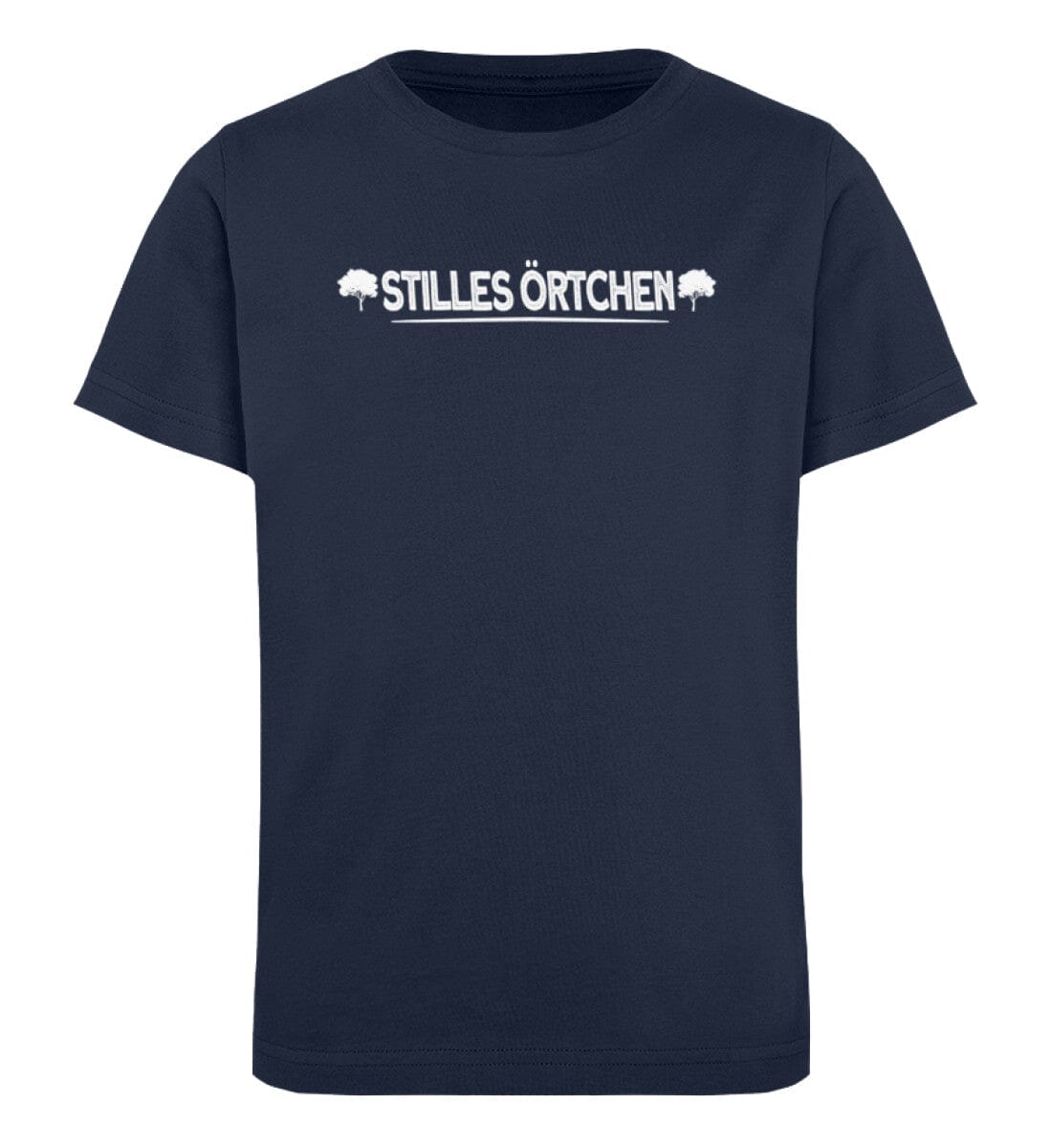 Stilles Örtchen im Wald - Kinder Bio Shirt French Navy 12/14 (152/164)