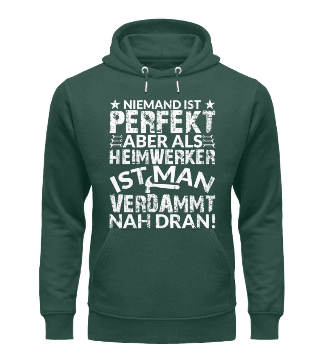 Heimwerker sind perfekt - Unisex Premium Bio Hoodie Glazed Green S