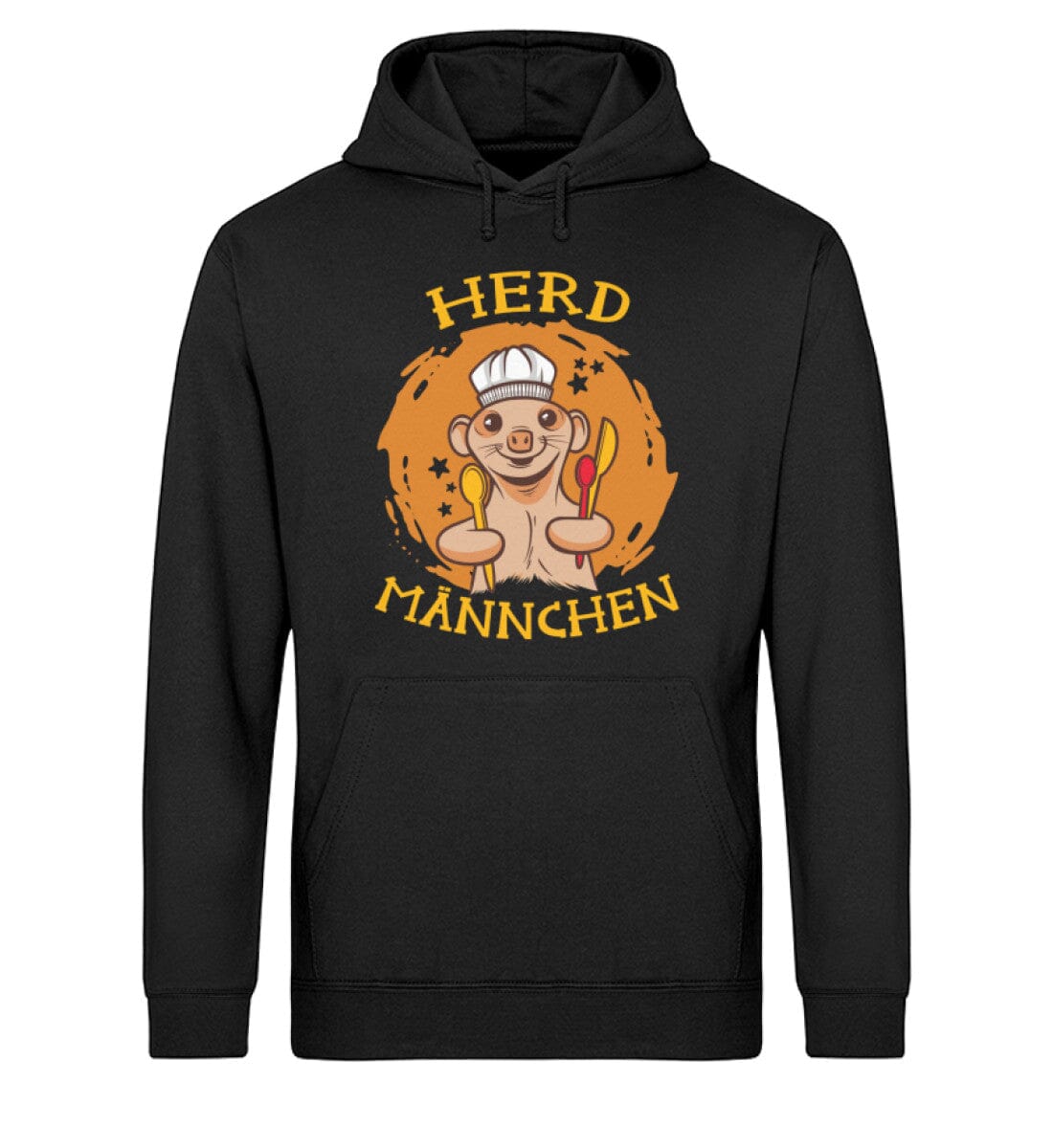 Herd Männchen - Unisex Bio Hoodie Black XS