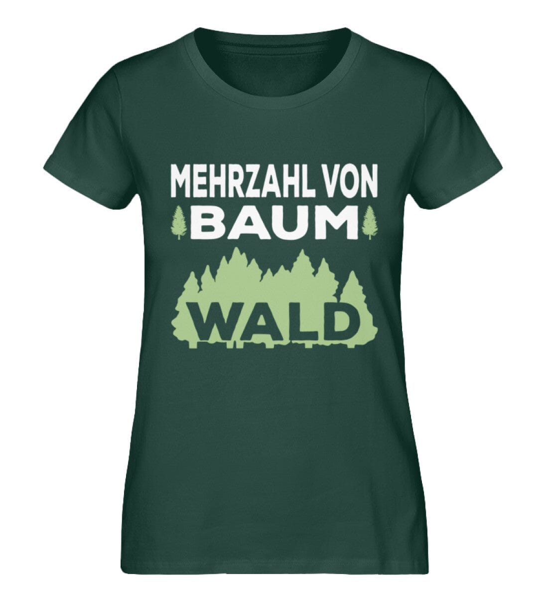 Mehrzahl von Baum Wald - Damen Premium Bio Shirt Glazed Green S