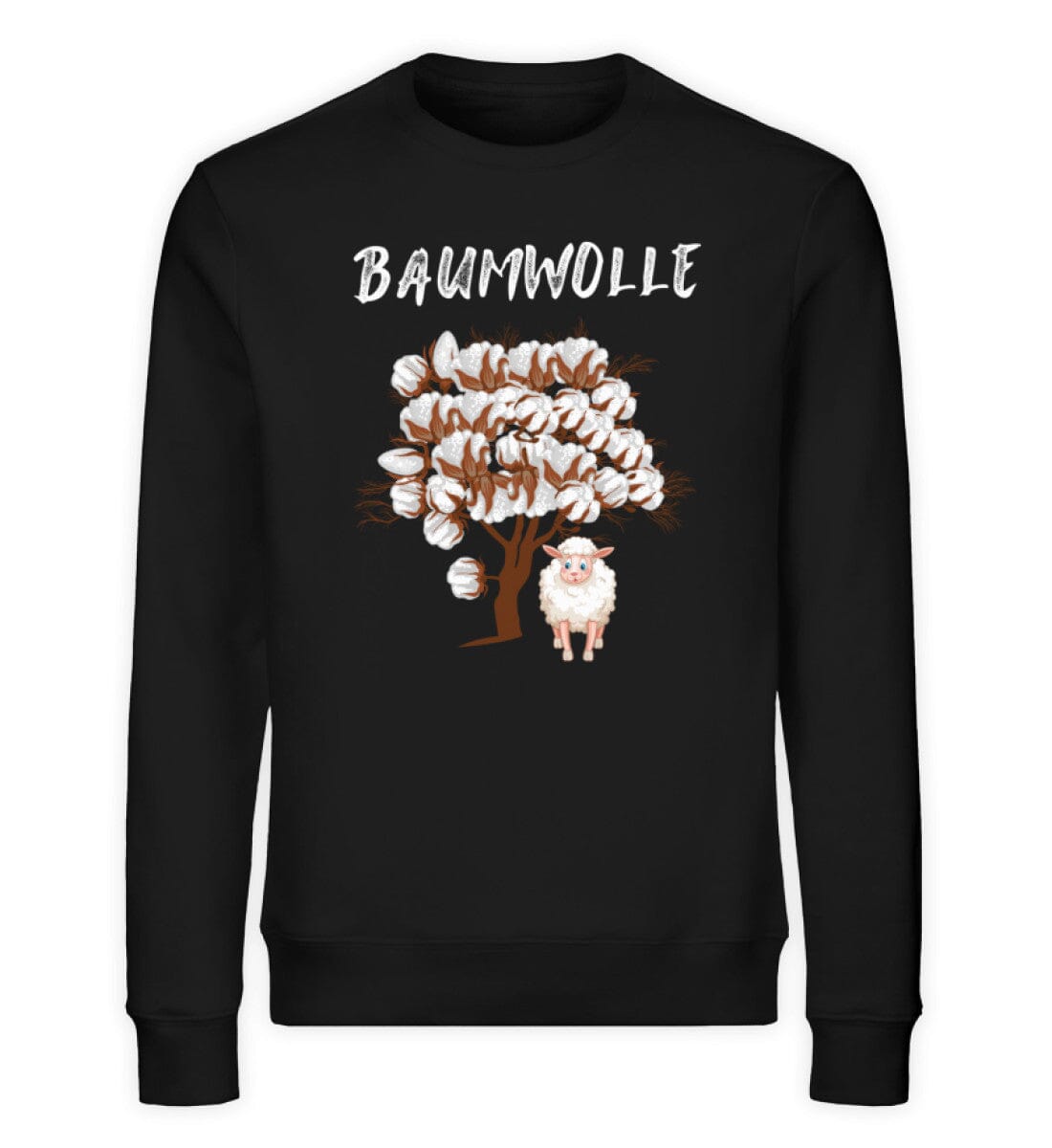 Die Baumwolle - Unisex Bio Sweatshirt Black XS