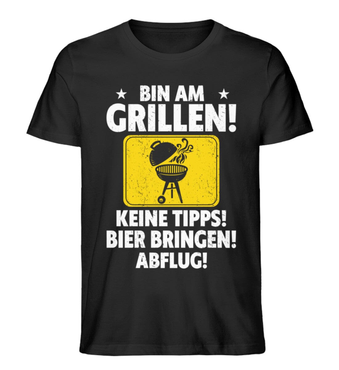 Bin am grillen - Unisex Premium Bio Shirt Black XS
