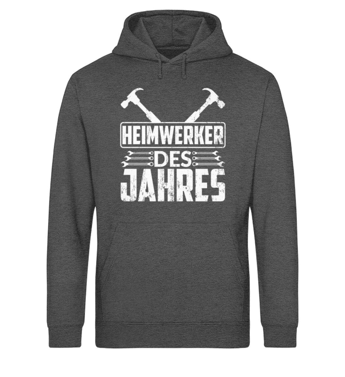Heimwerker des Jahres - Unisex Bio Hoodie Dark Heather Grey XS