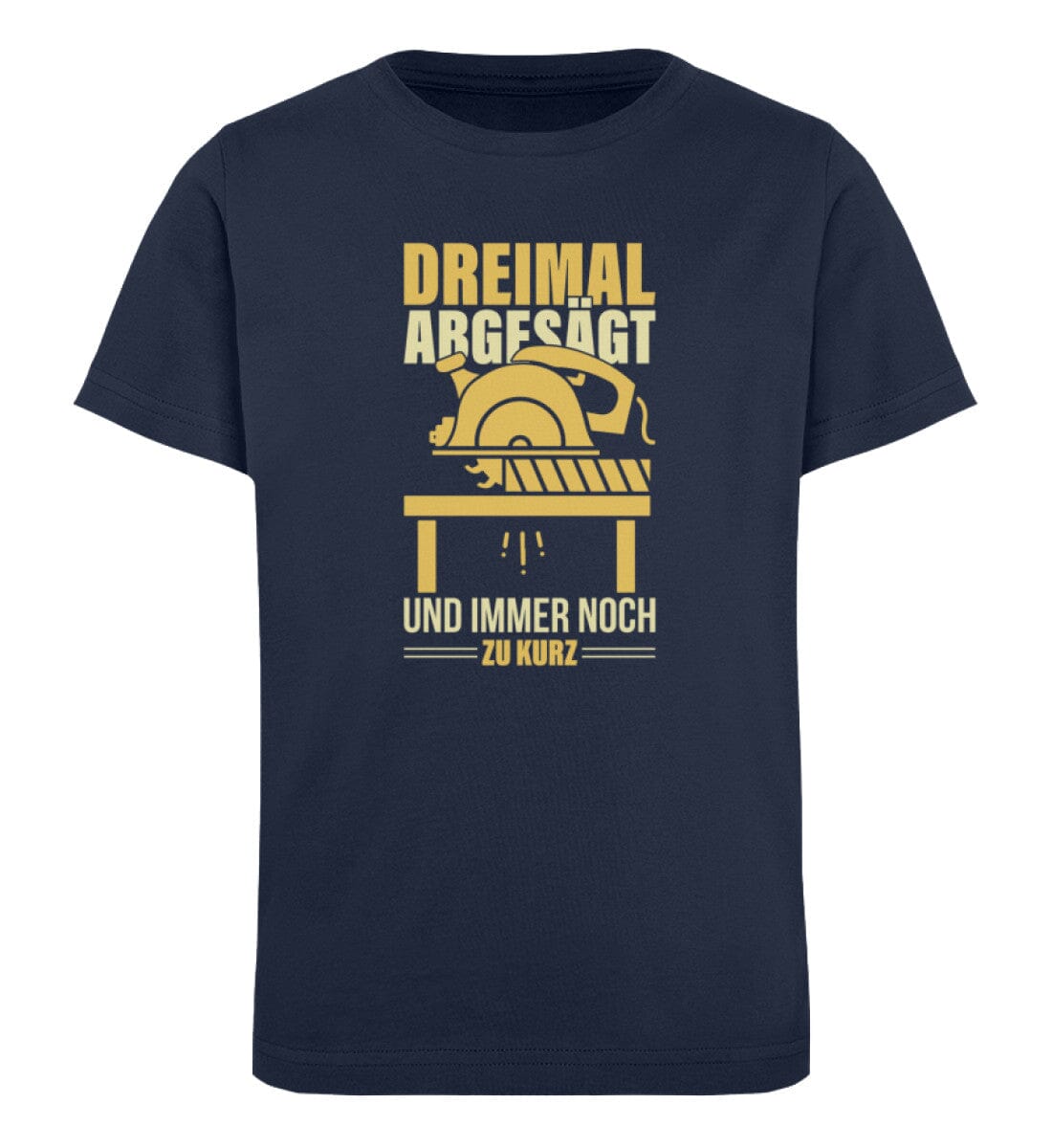 Dreimal abgesägt - Kinder Bio Shirt French Navy 12/14 (152/164)